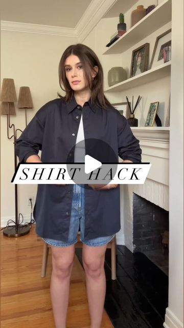 Rebecca Kahane Pankow on Instagram: "Button down shirt #hack . Will you be trying this?" Shirt Styling, Shirt Hacks, June 17, Clothing Hacks, Clothing Care, Fashion Mode, Mode Fashion, New Wardrobe, Button Shirt