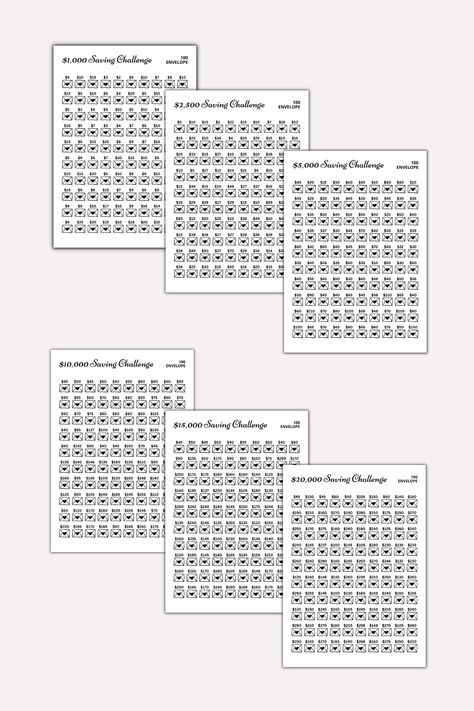 Elevate Your Savings Game with Our 100 Envelope Box Challenge Printable Binder! Get instant access to our Money Savings Envelopes Template Bundle and easily join the No Spend Challenge. Whether you're aiming for a $10,000, $20,000, $30,000, $50,000, or even a $5,000 savings goal, this kit has got you covered. All templates come in an instant download PDF format, so you can start saving right away! Take control of your finances and reach your savings goals with our 100 Envelope Box Challenge. Envelopes Template, Savings Envelopes, Savings Game, 100 Envelope Savings Challenge, Envelope Savings Challenge, Saving Challenge Printable, Envelope Savings, Printable Money, Savings Goal