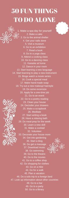 Things to do alone when bored. Things to do at home. Activites. Things to do when bored. woman fun teens ideas in summer list when bored free outdoors at night in your room checklist date yourself in the city in fall on weekends #dateyourself #thingstodoalone  single ladies things to do how ideas challenge #solo-date #solodate tips life solo date ideas fun things to do on your own why you should date yourself dates to take yourself on the art of dating yourself www.mccormick-weddings.com Virgini Bored At Home, Teen Fun, What To Do When Bored, Things To Do At Home, Self Care Bullet Journal, Things To Do When Bored, Things To Do Alone, Boredom Cure, Home Activities