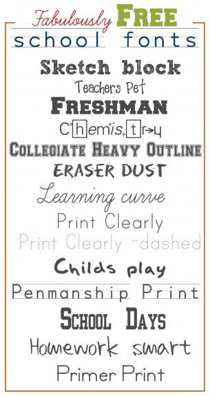 Fabulously free back to school fonts! #backtoschool {Do you have any printables to share with we teach members for Back to School} Free School Fonts, School Fonts, Pc Photo, Big Moon, The Font, Fancy Fonts, Typography Fonts, Teaching Tools, Family Traditions