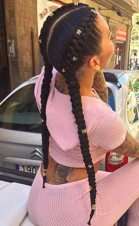 Dutch Hairstyles, Dutch Boxer Braids, Boxer Braids Hairstyles, French Braid Styles, Two French Braids, Two Braid Hairstyles, New Natural Hairstyles, Boxer Braids, Braid Inspiration