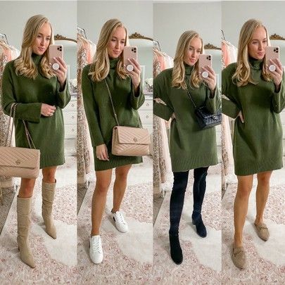 Olive Sweater Dress Outfit, Olive Sweater Dress, Target Sweater, Olive Sweater, Sweater Dress Outfit, Target Dress, Instagram Trends, Target Finds, Target Dresses