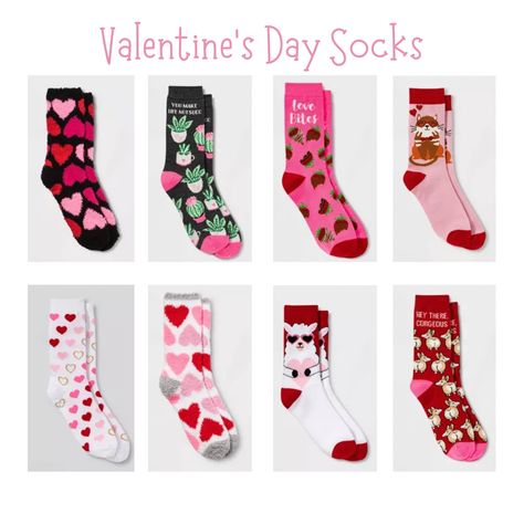 Valentine Socks, Valentines Socks, Target Finds, Cozy Socks, Puppy Love, The Cutest, Valentine's Day, Valentines Day, Target