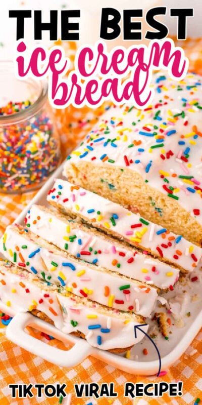 Funfetti Ice Cream, Different Ice Cream Flavors, Cream Bread Recipe, Dessert Loaf, Orange Bread Recipe, Ice Cream Bread, Cream Bread, Lemon Poppyseed Bread, Cranberry Orange Bread