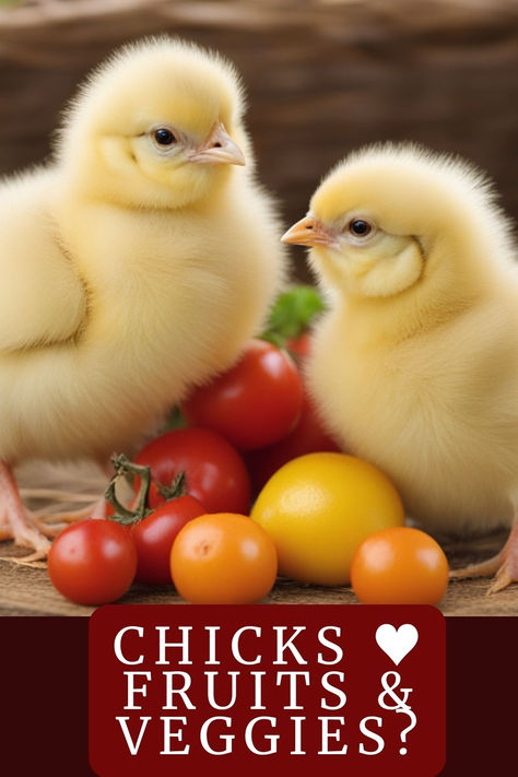 Thinking Of Treating Your Chicks To Fruits And Veggies? Click To Uncover Which Snacks Are Safe And Nutritious For Your Feathered Babies! 🍎🥬 #CanBabyChicksEatFruitsAndVeggies #ChickDiet #HealthyChicks #PoultryNutrition #BackyardPoultry #FeedingChicks #ChickCare #Homesteading #BabyChicks #RaisingChickens #ChickenTreats #FarmLife #UrbanChickens #CuteChicks #SustainableFarming #AnimalCare #PoultryFarming Day Old Chicks, Urban Chickens, The Chicks, Chicken Eating, Chicken Treats, Backyard Poultry, Eat Veggies, Farm Stuff, Baby Chickens