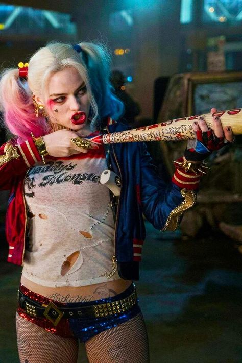 Harley Quinn. Maquillage Harley Quinn, Harley Quinn Kostüm, Joker Und Harley Quinn, Harley Quinn Et Le Joker, Arley Queen, Joker Y Harley Quinn, Harleen Quinzel, Der Joker, Margot Robbie Harley Quinn