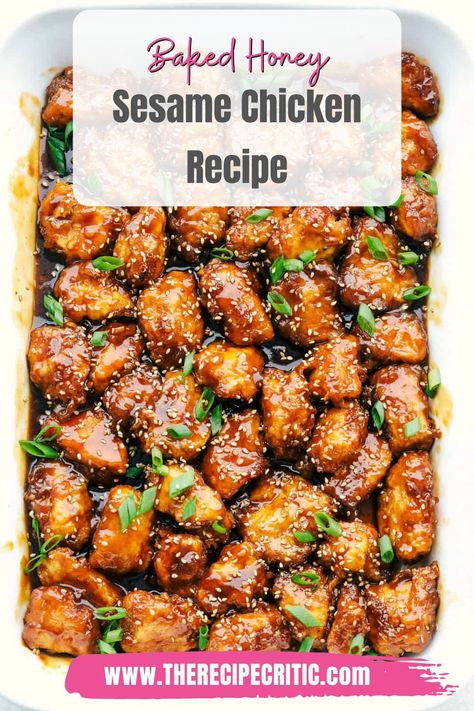 20 Minute Honey Sesame Chicken 12 Tomatoes, Baked Crunchy Pretzel Honey Balsamic Chicken, Oven Baked Sesame Chicken, Sesame Soy Chicken, Honey Sesame Chicken Healthy, Air Fryer Honey Sesame Chicken, Honey Ginger Sesame Chicken, Honey Garlic Sesame Chicken, Honey Sesame Chicken Crock Pot