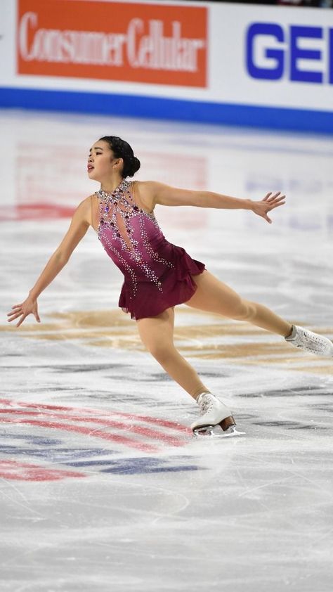 Ombre Figure Skating Dress, Karen Chen, Ombre Fabric, Figure Skating Dress, Ombre Design, Ice Dance, Skating Dress, Country Dresses, Figure Skating Dresses