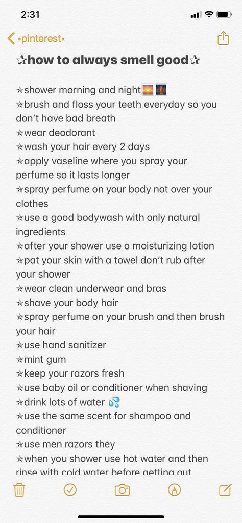 Naturally Smell Good, Smells Good Aesthetic, How Much Of Each Skincare Product, Self Care Aesthetic Ideas Tips, Body Care Products Smell Good List, How To Smell Good All Day At Work, Smelling Good Routine, How To Smell Good Always, Why Do You Smell So Good