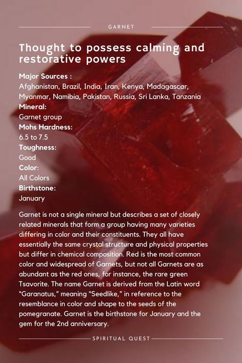 January Magick, Crystal Astrology, Moon Names, Gem Tones, Crystal Structure, Garnet Crystal, Crystals Healing Properties, Physical Properties, Interesting Topics