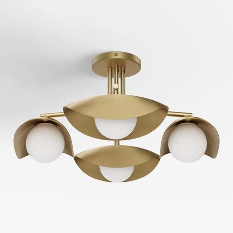 Contemporary, Mid Century & Modern Furniture | Article Entryway Ceiling Light, Office Light Fixture, Mid Century Modern Ceiling Light, Brass Flush Mount Light, Mid Century Modern Home Office, Apartment Lighting, Semi Flushmount, Mid Century Modern Lamps, Bedroom Light Fixtures