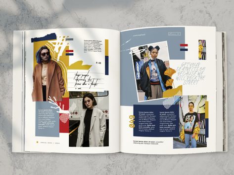 Editorial Fashion Layout, Yearbook Design Layout, Magazine Page Layouts, Design De Configuration, Catalog Design Layout, Seni Mural, Fashion Editorial Layout, Mises En Page Design Graphique, Fashion Magazine Design