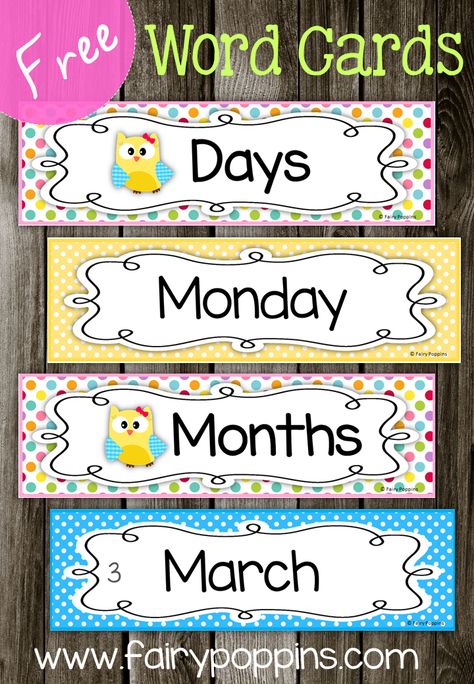 FREE Days and Months – Fairy Poppins – Fairy Poppins Montessori Days Of The Week, Alphabet Crown, Fairy Poppins, Free Classroom Printables, Daycare Rooms, Rainbow Classroom, Math Activities For Kids, Learning Printables, Fun Math Activities