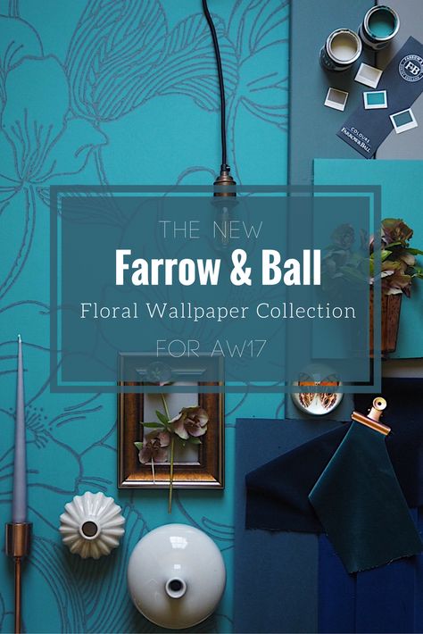 The latest floral wallpapers from Farrow and Ball for AW17 Farrow And Ball Wallpaper, Farrow & Ball Wallpaper, Paper News, Farrow Ball, Hush Hush, Floral Wallpaper, Mood Board, Floral