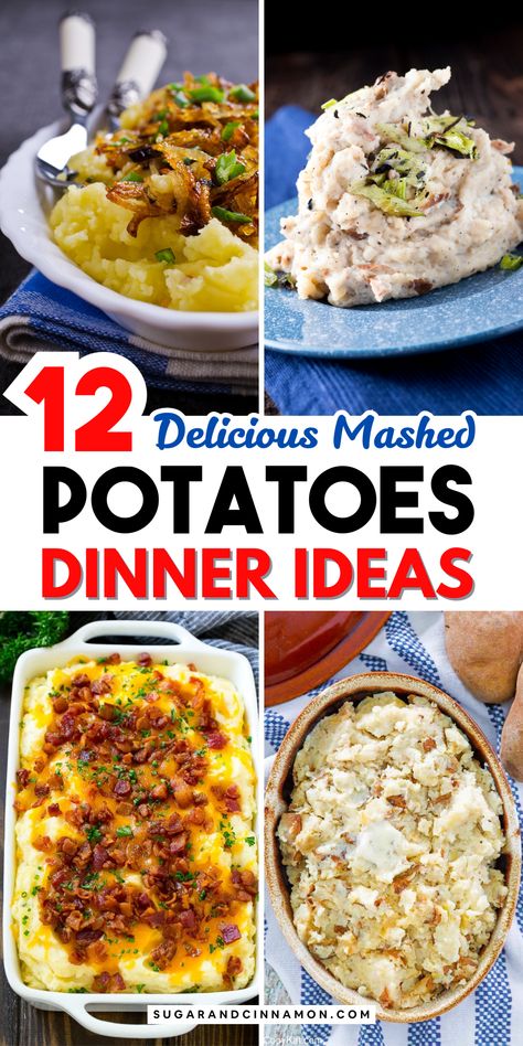 Get inspired with our top mashed potato dinner ideas! 🍽️🎉 These recipes are perfect for adding a touch of comfort and flavor to your meals. Whether you’re cooking for family or hosting a gathering, these dishes will shine on your table. Click to view and make sure to save this pin for your recipe collection! Casseroles Using Mashed Potatoes, What Goes Well With Mashed Potatoes, Things To Do With Potatoes Recipes, What To Serve With Mashed Potatoes, Meat Potatoes Dinners, Potato Meals Dinners, Mashed Potato Dinner Ideas, Dinner Recipes With Mashed Potatoes, Mashed Potato Meals