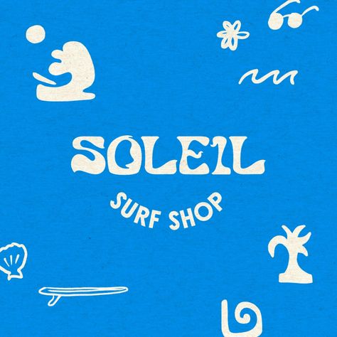 Surf Shop Branding & Graphic Design — Rachel Elise Creative Retro Beach Design, Surfing Graphic Design, Island Graphic Design, 1950s Graphic Design, Beachy Graphic Design, Surfing Branding, Hawaii Branding, Surf Graphic Design, Surf Branding