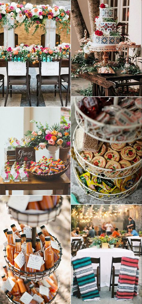 Mexican Wedding Theme, Mexican Wedding Decorations, Charro Wedding, Mexican Theme Wedding, Mexican Inspired Wedding, Themed Wedding Ideas, Mexican Themed Weddings, Hacienda Wedding, Colorful Decorations