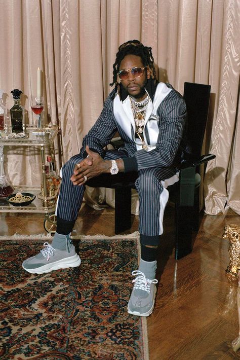 2 Chainz Versace "2 Chain Reaction" Capsule collaboration february 1 2019 drop release date info buy atlanta ready to wear athleisure america usa Chain Reaction Versace, Rappers Delight, Versace Chain, Campaign Shoot, Versace Jacket, Trinidad James, Ace Hood, Kid Ink, Drip Drip