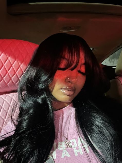 #follow #hairgoals #hair #hairstyles #blogging #blogger #blog #beautyblog Frontal Wig Hairstyles, Birthday Hairstyles, Fringe Bangs, Face Card, Dope Hairstyles, Hair Laid, Looks Black, Front Lace Wigs Human Hair, Baddie Hairstyles