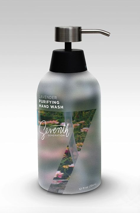 Body Lotion Packaging, Haircare Packaging, Shampoo Packaging, Shampoo Design, Seventh Generation, Bottle Design Packaging, Logo Design Set, Alcohol Packaging, Cosmetic Packaging Design