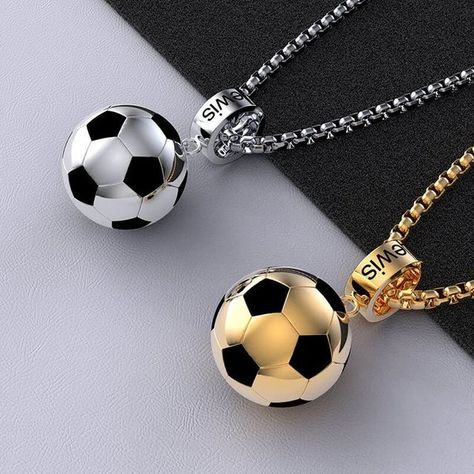 https://instagram.com/p/Cpyqd8_tKDa/ Soccer Gift Ideas, Football Things, Soccer Necklace, Soccer Jewelry, Football Jewelry, Football Necklace, Mens Necklace Pendant, Graduation Jewelry, Customizable Jewelry