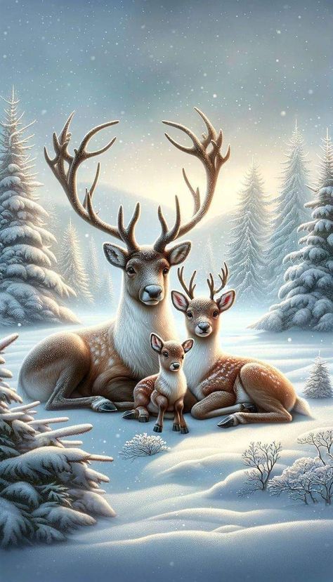 Phone Wallpaper Backgrounds, Deer Wallpaper, Winter Christmas Scenes, Christmas Background Images, Deer Pictures, Christmas Wallpaper Backgrounds, Christmas Scenery, Christmas Wallpapers, Christmas Phone Wallpaper