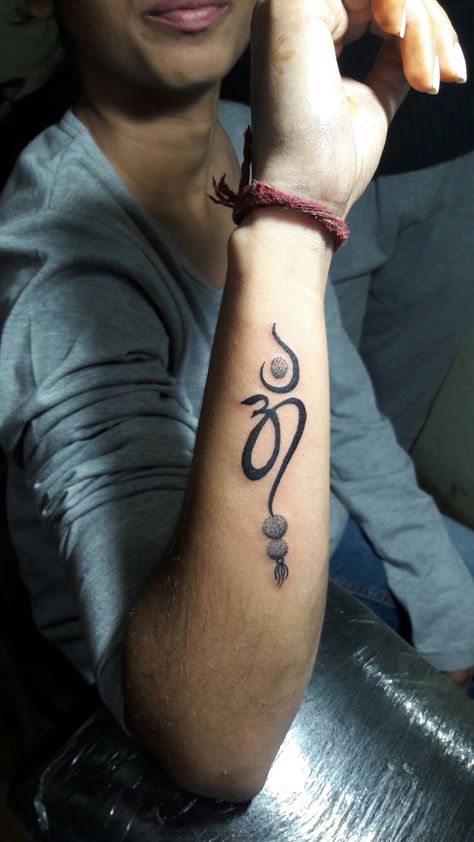 Here's a beautiful om an rudraksh..tattoo Done my dear Artist Badal..!! .!!!...😄😊😉....!!!!! Hope guys you like an appreciated it!!!!!! If you want to get tattoos so contact call 7800000074 whats aap 9780885774 pardeep kumar