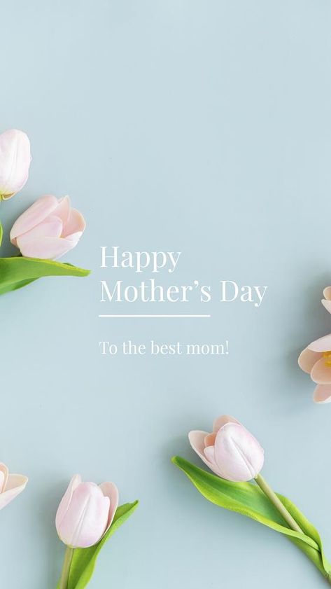 Tulip aesthetic Instagram story template, happy mother's day greeting vector | free image by rawpixel.com / Sasi Mothers Day Advertising, Tulip Aesthetic, Mothers Day Post, Instagram Boutiques, Mothers Day Balloons, Happy Mothers Day Images, Mother's Day Background, Trending Images, Mothers Day Images