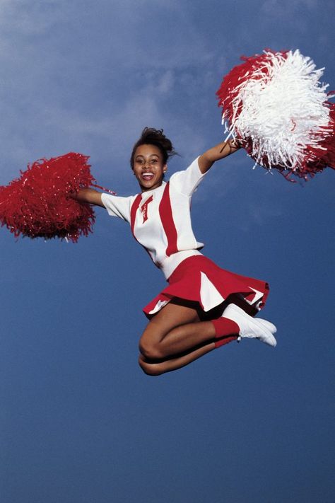 Pom poms are essential to any cheerleading costume. Cheerleading Jumps, Cheerleading Pom Poms, Cheer Pom Poms, Cheer Outfits, Pom Pom Crafts, Cheerleading Outfits, Hand Crochet Baby Blanket, Easter Bunny Decorations, Cheerleader Pom Poms