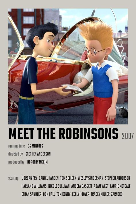 Meet The Robinsons, The Robinsons, Animated Movie Posters, Meet The Robinson, Classic Films Posters, Girly Movies, Great Movies To Watch, I Love Cinema, Childhood Movies