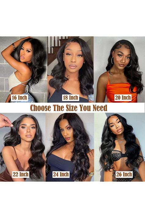 16 Inch Body Wave Wig Hairstyles, 16 Inch Body Wave Sew In, 22 Inch Wig Body Wave, Wig Inches Chart, 16 Inch Body Wave Wig, 22 Inch Body Wave Wig, Wigs Install, Waves With Curling Iron, Unique Braided Hairstyles