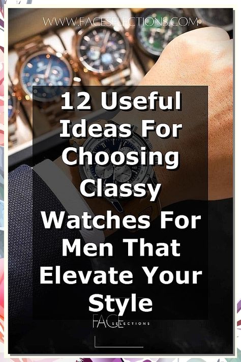 Discover the ultimate guide to selecting classy watches for men with our curated list of 12 useful ideas. Elevate your style effortlessly by choosing the perfect timepiece that complements your personality and wardrobe. From timeless designs to modern aesthetics, learn how to make a statement with your watch selection. Whether for a formal occasion or everyday wear, find tips that will help you choose a classy watch that reflects sophistication and elegance. Modern Luxury Watches For Everyday Use, Luxury Modern Watches For Everyday Use, Cheap Men's Formal Watches, Luxury Men's Watches For Everyday Use, Luxury Minimalist Formal Watches, Classy Watches, Classy Watch, Dress Watch, Modern Aesthetics