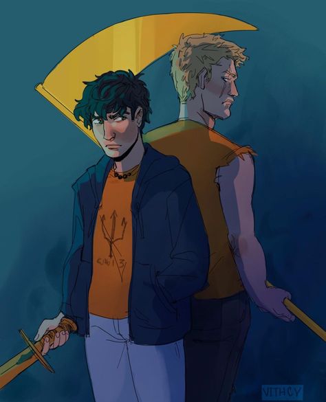 🌻 g w e n 🌻 on Instagram: “what are y'all currently reading? · · art credit to @vithcy · · #percyjackson #percyjacksonfanart #fanart #annabethchase #jasongrace…” The Last Olympian Fanart, Me Waiting, The Last Olympian, Luke Castellan, Piper Mclean, Percy Jackson Fan Art, Currently Reading, Percy Jackson Characters, Reading Art