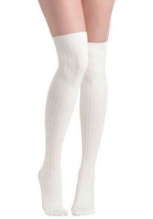 White Knee High Socks, Socks Aesthetic, Plus Size Tights, Lingerie Cute, Thigh High Socks, Cute Socks, Long Socks, Knee High Socks, White Sock