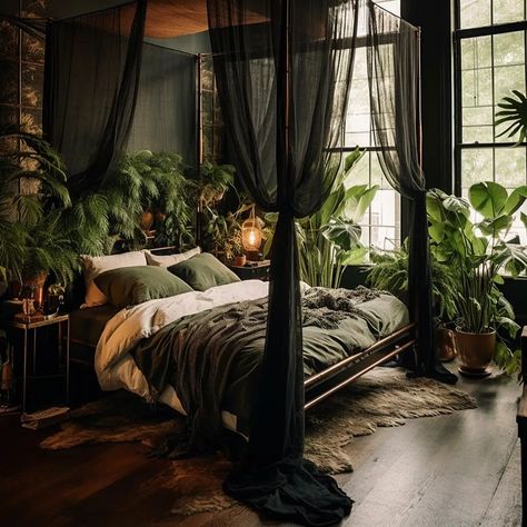 Twilight Canopy Dark Cozy Bedroom Idea Romantic Image Main