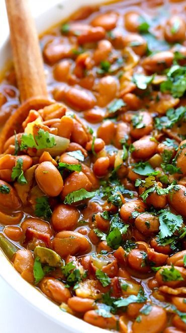 Drunken Beans, Beer Bacon, Tandoori Masala, Hispanic Food, Beans Recipe, Idee Pasto Sano, Mexican Food Recipes Authentic, Bean Recipes, Mexican Dishes