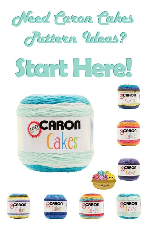 Awesome collection of Caron Cakes pattern ideas! Sugar Wheel Crochet Patterns, Caron Cinnamon Swirl Cakes Crochet Patterns, Ombre Crochet Patterns Free, Caron Cakes Patterns Knit, Caron Cake Crochet Patterns, Caron Cakes Patterns, Caron Cakes Crochet, Yarn Cakes, Crochet Cake