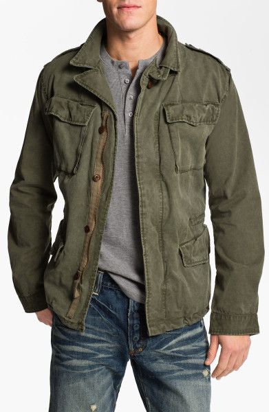 Mens Military Jacket, Military Jacket Green, Mens Fashion Rugged, Military Style Jackets, Army Jacket, A Jacket, Pocket Jacket, Men Fashion Casual Outfits, Scotch Soda