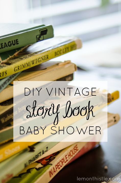 Golden Book Baby Shower, Book Shower, Storybook Baby Shower, Vintage Baby Shower, Baby Shower Vintage, Trendy Baby Shower Ideas, Book Baby, Boy Baby Shower Themes