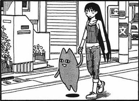 Black Hair With Bangs, Azumanga Daioh, Hair With Bangs, Cat Black, Silly Me, Best Anime Shows, The Dream, Magical Girl, Osaka