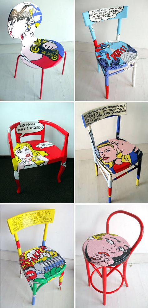 Interior Inspiration: Roy Lichtenstein's Pop Art inspiration. Would be great for our future comic book room. Pop Art Inspiration, Interior Inspiration, Cartoon Characters, Pop Art, Art Inspiration, Art