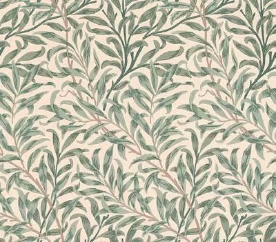 Willow Boughs, a feature wallpaper from Morris & Co, featured in the Morris & Co William Morris collection. Craftsman Wallpaper, Molduras Vintage, William Morris Wallpaper, Morris Wallpapers, Sandberg Wallpaper, Willow Leaf, Living In London, William Morris Designs, Willow Branches