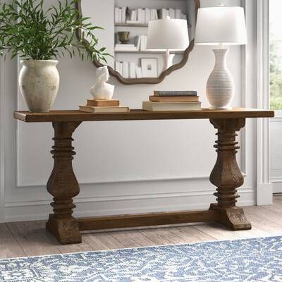 Foyer Inspiration, Country Coffee Table, Rustic Entryway Table, Console Table Wood, French Living Rooms, Rustic Entryway, Table Decorating, Kelly Clarkson Home, Entrance Table