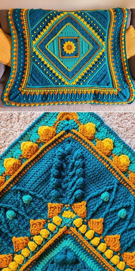 Gorgeous Colorful 2021 Crochet CAL Ideas – 1001 Patterns in 2022 | Crochet furniture, Crochet blanket patterns, Crochet Scheepjes Crochet Patterns, Crochet Intricate Blanket, Complex Crochet Blanket, Colorful Crochet Blanket Pattern Free, Crochet Mandela Blankets, One Color Crochet Patterns, Crochet Along Blanket, Colorful Crochet Patterns, Colorful Crochet Blanket Pattern