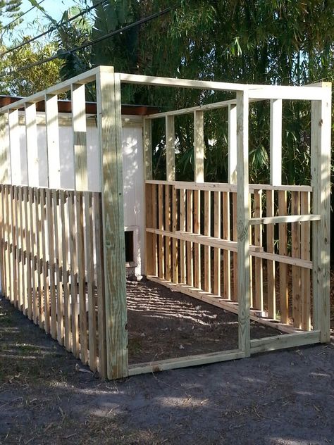 Diy Chicken Coop Laying Boxes, Diy Chicken Run Pallets, Chicken Run From Pallets, Chicken Run Out Of Pallets, Diy Pallet Chicken Run, Chicken Run Pallets, Chicken Run With Pallets, Pallet Chicken House, Pallet Chicken Coops