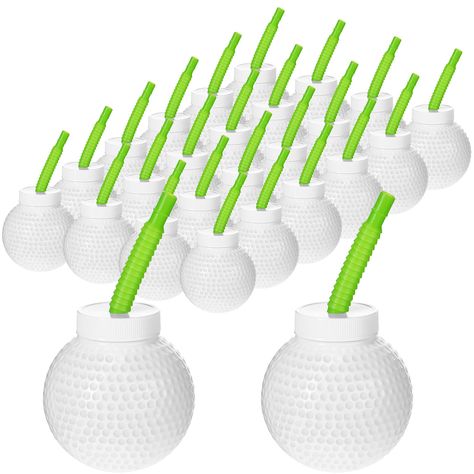 Golf Cups, Golf First Birthday, Cups With Straws, 30th Birthday Themes, Golf Birthday Party, Boys First Birthday Party Ideas, Boys 1st Birthday Party Ideas, Party Things, Golf Party