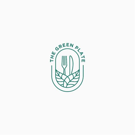 Logo Design Restaurant Food, Restaurant Logos Inspiration, Minimalist Logo Design Food, Organic Restaurant Logo, Farm To Table Logo, Food Logos Design, Restaurant Logos Design, Vegan Restaurant Logo, Restaurant Logo Design Branding