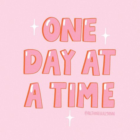 ⭐️All Things Lilly Ann⭐️’s Instagram profile post: “Simple yet true🌸 Just take it one day at a time. I am such a planner but lately I have noticed that so many things are out of my control…” Take It One Day At A Time, Post Its Aesthetic, One Day At A Time Quotes, Pink Wallpaper Quotes, Preppy Quotes, Out Of My Control, Pastel Quotes, Babe Quotes, Pink Quotes