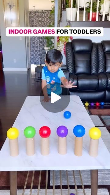 Ankita Bag on Instagram: "Part 13: #save these fun games to try with your kiddo 😊

Benefits of playing these fun indoor games with your little ones:

	1.	Enhances gross and fine motor skills.
	2.	Develops spatial awareness.
	3.	Improves hand-eye coordination.
	4.	Boosts confidence and focus.
	5.	Refines hand control.
	6.	Strengthens grasping skills and balance.
	7.	Exercises finger and hand muscles effectively.
 8.  Family fun time

You can check part 1 to 12 of indoor games in my previous post.

🔊If you like to watch more such activities do follow @reeyansh_ad

LIKE | SHARE | SAVE

#playathome  #braindevelopment #earlylearning #playinspiration #playtolearn #playideasforkids #playbasedlearning #play #kidsactivities #toddle #KidsAtHome #IndoorActivities #FamilyFun #CreativeKids #DIYKids # Gross Motor Skills Activity, Motor Skills Activities For Toddlers, Gross Motor Skills Activities, Indoor Games For Toddlers, Play School Activities, Physical Activities For Toddlers, Playgroup Activities, Hand Muscles, Grandma Ideas