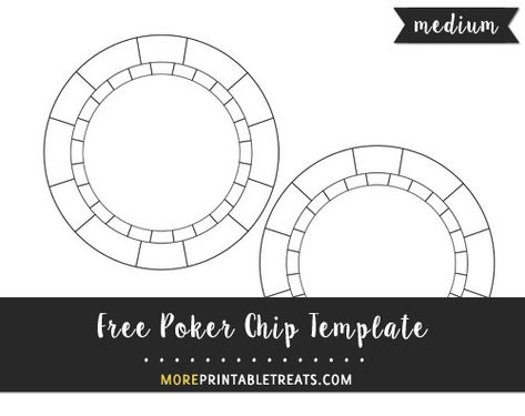 Free Poker Chip Template - Medium Size Casino Night Fundraiser, Casino Table, Cake Templates, Casino Royale Party, Friday Fun, Vegas Party, Poker Chip, Poker Night, Casino Night Party